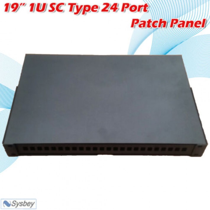 19" 1U SC Type 24 Port Patch Panel