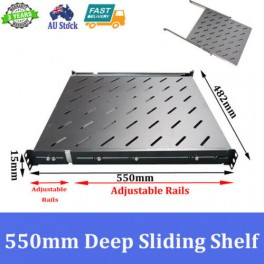 550mm Deep Sliding Shelf For 800mm Deep 19 inch Server Cabinet